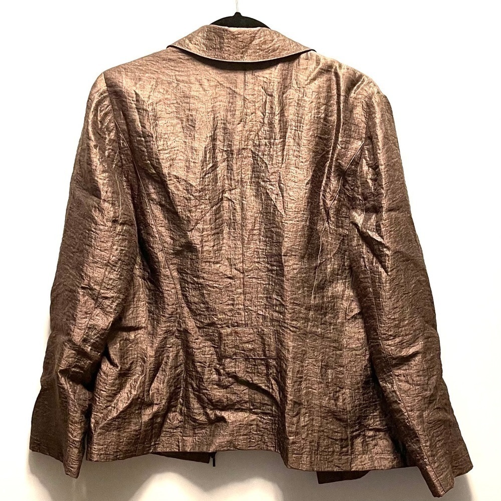 Metallic collared jacket - image 5